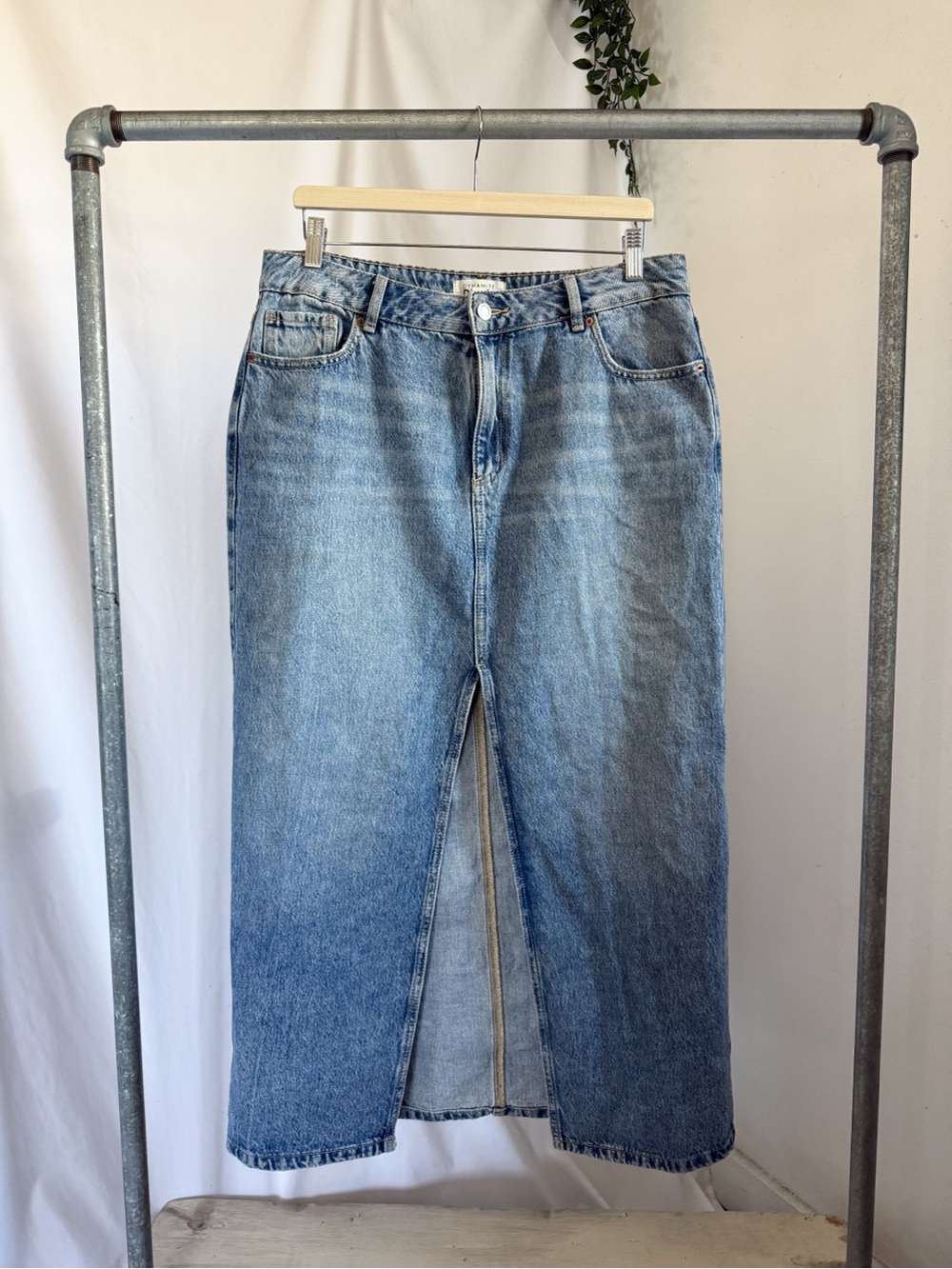 Dynamite denim maxi skirt